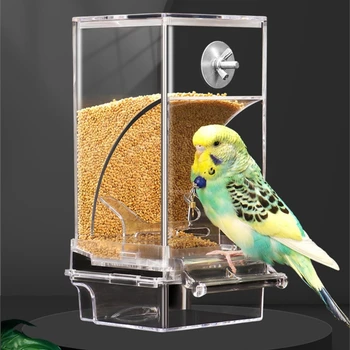 Transparentné Vtáčie Krmítko Dom Vodotesný, Anti-Splash Dizajn Vonkajší Birdfeeders Závesy Birdhouse pre Vonkajšie Záhradné Y5GB