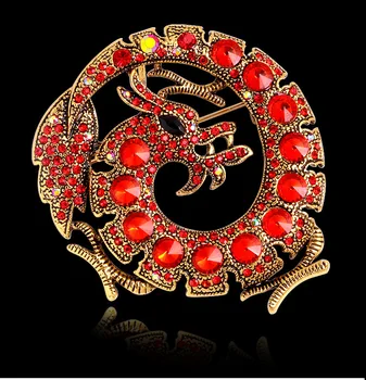 Móda Mužov Luxusné Dragon Odznaky Brošňa Ročník Módnej Zvierat Brošne Kolíky Šperky Darček
