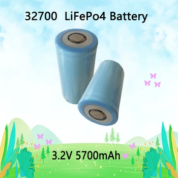 3.2 V 32700 5700mAh LiFePO4 Batérie Max 30A Vypúšťanie Vysoký Výkon 12V Lifepo4 Nabíjateľná Batéria pre Solárne RV Záložného zdroja