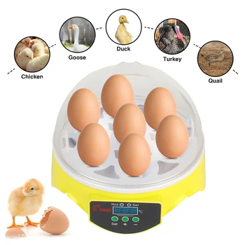 Pre Inkubátor 7 Vták Liahní Hydiny Kačica Digitálne Vajcia Vajcia Holub Mini Farmu Teplota Brooder Kuracie Nastaviteľné Inkubátor