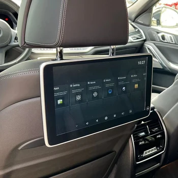 Auto Video Zadné Sedadlo Zábava opierky hlavy TV Obrazovky Pre BMW Radu 5 7 A X5 X6 GT Bluetooth, WiFi Android 12.0 Auto Vankúš Monitor