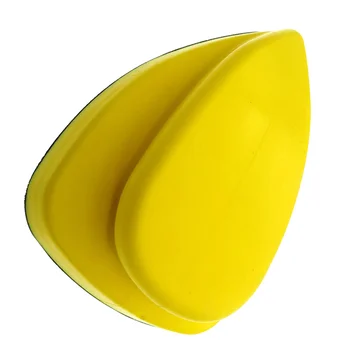Trojuholník Potkan Tvarované Leštenie Disk Ručné Brúsenie Kotúč brúsny papier Podklad Leštiaci Pad Čierna a Žltá