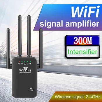 2.4 Ghz Wireless, WiFi Opakovač 300Mbps Router Wifi Booster 2.4 G Wifi Long Range Extender Wi-Fi Zosilňovač Signálu Wifi Opakovač