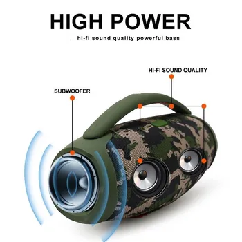 100W High-výkon Bluetooth Reproduktory Prenosné Vonkajšie Subwoofer, 3D Stereo Surround Zvuk Stĺpec Hudobné Centrum Boombox