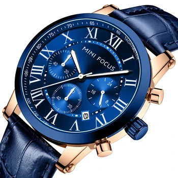 Pánske Hodinky Top Značky Luxusné Módne Športové náramkové hodinky Quartz Kožený Remienok Svietiace Ručičky Reloj Hombre Relogio Masculino