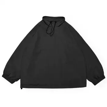 Populárne Mužov Bunda Retro Japonskom Štýle Elastické Putá Outwear Dlhé Rukávy Jeseň Cargo Kabát pre Denné Nosenie