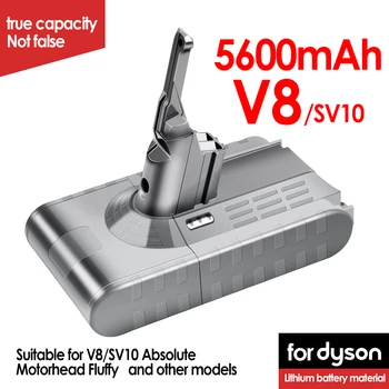 Dyson V7 V8 Vysávač Batérie SV10 5000mAh 21.6 V Plnom/Načechraný/Zvierat Čistenie Batérie a 4.0 mAh Náhradné Li-Ion Batéria