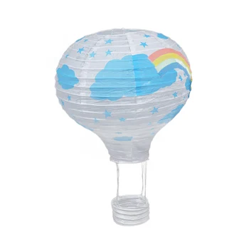 12inch teplovzdušný Balón Papierové Tienidlo Svietidla Stropné svietidlo Svadbe , Biela Dúha