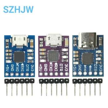 CP2102 Typ-C MICRO USB Na UART TTL Modul 6Pin Converter, Sériové UART STC Nahradiť FT232