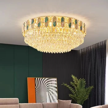 Moderné luxusné crystal obývacia izba luster villa hala Európskej luster Americký štýl reštaurácia spálňa led stropné svietidlá