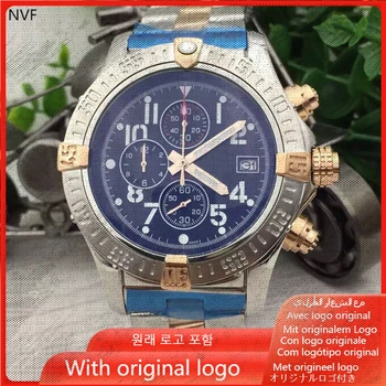 NVF pánske Hodinky 904l z Nerezovej Ocele, Quartz hodinky 45mm-BR