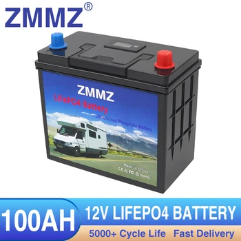 12V 100AH LiFePo4 Batérie, Vstavané BMS Lítium Železa Fosfát Buniek Pack Pre Nahradenie Väčšina Záložné Napájanie Domov na Skladovanie Energie