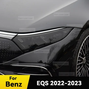 Pre Merceds Benz EQS 2022 2023 Auto Ochranný Kryt Svetlometu Film Predné Svetlo TPU Anti-scratch Svetlomet Odtieň Príslušenstvo