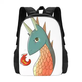 Iskra Dragon-Originálne Školské Tašky Cestovné Notebook Batoh Mcoockie Pomerne Bizarné Hrdina Iskra Dragon Roztomilý Umenie