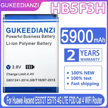GUKEEDIANZI HB5F3H/HB5F3H-12 5900mAh Batériu Pre Huawei Ascend E5372T E5775 4G LTE FDD Cat 4 Cat4 Batterij + Trať Č.
