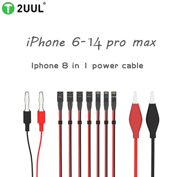 2UUL Ultra Soft Power Line For iPhone 14 13 Pro Max 13 Mini 12 11Pro 6 7G 8 8Plus X XS DC Napájanie kontrolný Test Kábel Nástroje