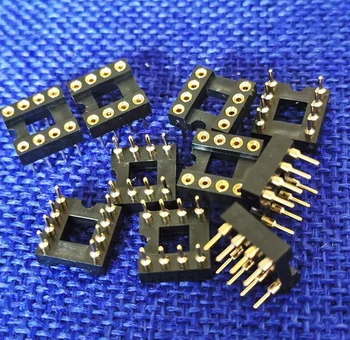 10pieces DIP-8 op amp zásuvky pozlátené DIP8 IC sedadla pre muses02 opa627 5532 LM49720 opa2604ap