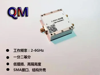 2-6GHz moc delič RF power splitter senzory jeden z dvoch širokopásmových moc delič microstrip moc deliča