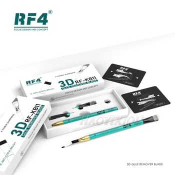 RF4 RF-KB11 3D nôž a Lepidlo Odstránenie Kefa Tin Škrabanie Čip CPU IC Pevného Disku Vrstvený Noža Škrabanie Lepidlo Mobilný Telefón