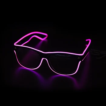 Rozsvieti sa Led Okuliare Neon Blikajúce Party Okuliare EL Drôt Svietiť Gafas Svetelný Novosti Darček Svietiť, slnečné Okuliare Jasné Svetlo Dodávky