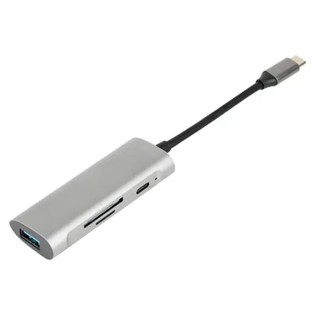 USB3.0HUB rozbočovač USB, prenos dát+SDTF reader podporuje MACBOOKTypec dock