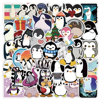 50Sheets Kreatívne HOBBY Roztomilý Tučniak Doodle Zvierat Nálepky Kufor na Prilbu Chladnička Notebook Nálepky Detí Darček
