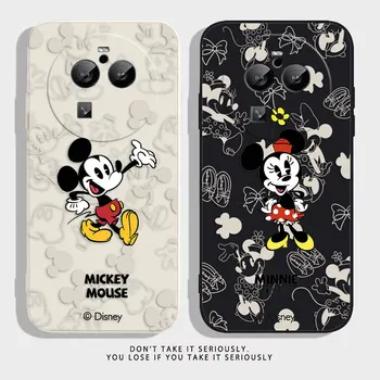 Roztomilý Mickey Minnie Mouse Telefón Prípade OPPO NÁJSŤ X5 X6 X3 X2 REALME 5 6 7 X7 X50 RENO ACE 2 4G 5G PRO Prípade Funda Shell Capa