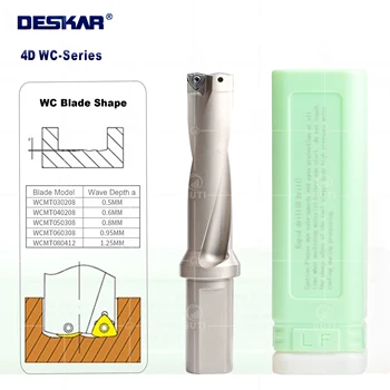 DESKAR 100% Originálne C40 4D Kovové Vrtákov 41mm-60 mm Hĺbka Otočných U Vrtné Stroje Sústruhy CNC Vody Pre WC Série Vložky