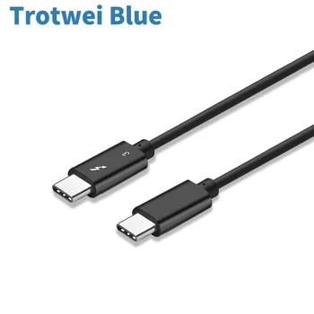 50 Thunderbolt Kábel 3 5K Displej USB-C, USB 3.1 Mužov Thunderbolt3 Muž 40Gbps Kábel Podporuje 100W 5A Plnenie pre PC, Notebook