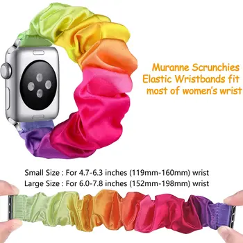 Scrunchie Popruh pre Apple hodinky kapela 40 mm 41mm 44 mm 42mm 38mm 45 Elastické Nylon Sólo Slučky náramok iWatch series 7 8 6 3 se band