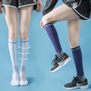 1 Pár Kompresné Ponožky Ženy Módne Farebné Pančuchy Kvalitné Pohodlné Športové Bežné Vonkajšie Závodné Bežecké Ponožky