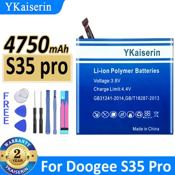 4750mAh YKaiserin Batérie S35Pro (BAT20M154350) Pre Doogee S35 Pro Mobilného Telefónu, kontakty batérie