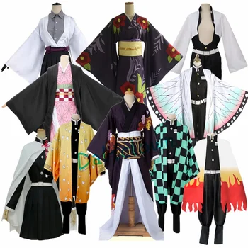 Anime Démon Vrah Tamayo Yushirou Cosplay Muži Ženy Kimono Jednotné Vec, Č Yaiba Nezuko Zenitsu Tanjirou Kostým