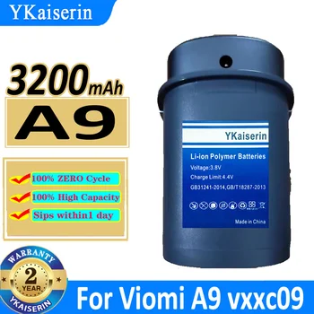 3200mAh YKaiserin Batérie Pre Viomi A9 Digitálne kontakty batérie