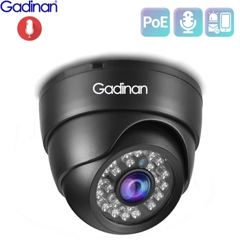 Gadinan 8MP 2.8 mm IP Security Monitoring Kamera Interiérová Dome Bezpečnostné 24pcs IR LED Noc H. 265 48V POE Full HD 5MP CCTV Monitor
