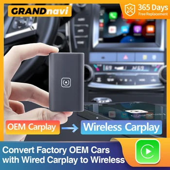 Grandnavi Bezdrôtový Carplay Apple USB Dongle Adaptér Auto Multimediálny Prehrávač pre Audi Porsche, Volkswagen Volvo, Ford a Nissan