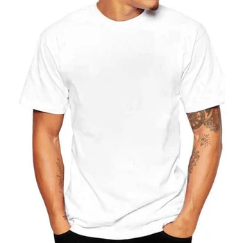 B1476 Lete Človeka Tričko Biele Tričká Lumbálna T-shirts Harajuku Biela Pohodlné Bežné Tee Tričko Topy, Šaty, pánske Krátke