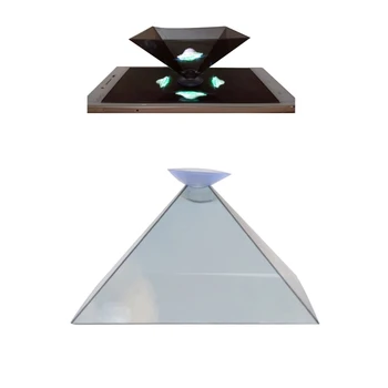 N0HB 3D Hologram Projektor Pyramídy Mobile Smartphone Holografický 3D Holo-grafické Zobrazenie Stojí Projektor Univerzálny