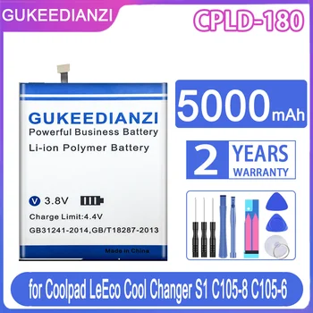 GUKEEDIANZI Náhradné Batérie CPLD-180 CPLD180 5000mAh pre Coolpad LeEco Pohode Meniča S1 C105-8 C105-6 Bateria