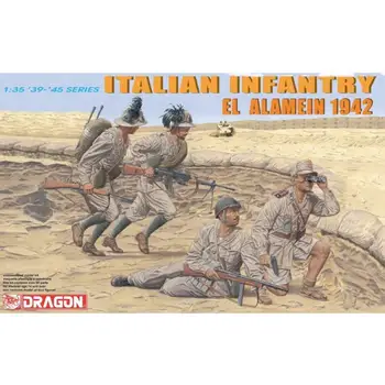 DRAGON 6391 Mierke 1/35 taliansky Pechoty, El Alamein 1942 (4 Údaje Nastaviť)