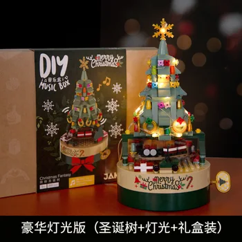 Tvorivé Vianočné Hudobné Skrine Xmax Strom Santa Claus Stavebným Ploche Ornament Deti Darčeky, Vianočné Dekorácie 2024