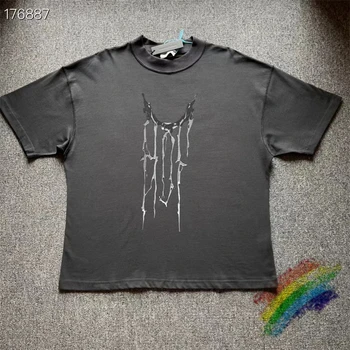 Nové Arnodefrance Tekutým Kovom Vintage ADF T Shirt Muži Ženy Unisex Voľné Black Umyté T-shirts
