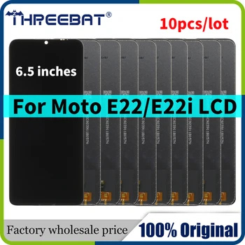 10pcs/veľa Veľkoobchod LCD Originál Pre Motorola Moto E22 E22i Tela Displej Dotykový Displej