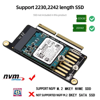 A1708 SSD Adaptér Kariet M Kľúč NVMe M2 SSD Karty Adaptéra NGFF M. 2 SSD Podstavec pre Apple Macbook Pro Retina 13
