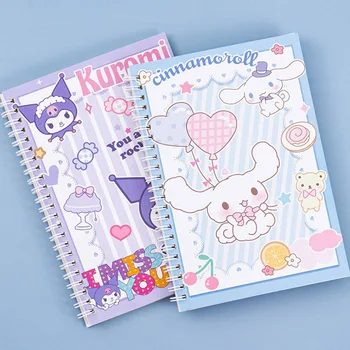 A5 Sanrio Cievka Notebook Kawaii Kulomi Cinnamoroll Zošit Cartoon Student Notebook, Školské Potreby Dovolenku Dar Študent Supplie