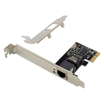 PCIE X1 RJ45 Server Gigabitová Sieťová Karta RTL8111C, Jeden Port 1000M Ethernet Adaptér Karty, Sieťové Karty pre Desktop