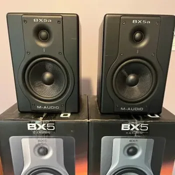 Uplatňovať Nový M-Audio Bx5 Studio Monitor Reproduktory K Dispozícii Zľavu Zbrusu Nový Plus Záruka Ponuku