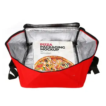 Pizza Dodania Taška 16vo Izolované s potravinami Puzdro Stravovanie Dodanie Skladovanie Taška Dopravcu Pre Horúce Potraviny Dodávka Potravín Teplejšie Taška