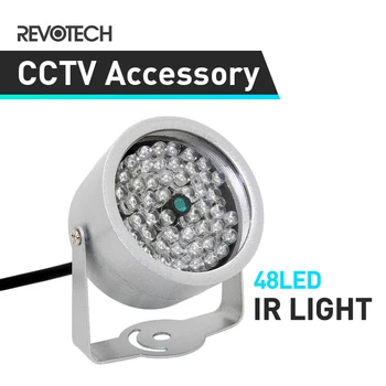 48 LED Iluminátor Ľahké Nepremokavé CCTV INFRAČERVENÉ Nočné Videnie Infračervené Pre Dohľad CCTV Kamery