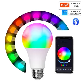Hlas Alice Smart Svetlo Domov Stmievateľné Žiarovka Kontroly Yandex Farba Alexa Google Lampa Asistent